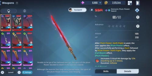 Maximizing Weapon Levels in gacha heat