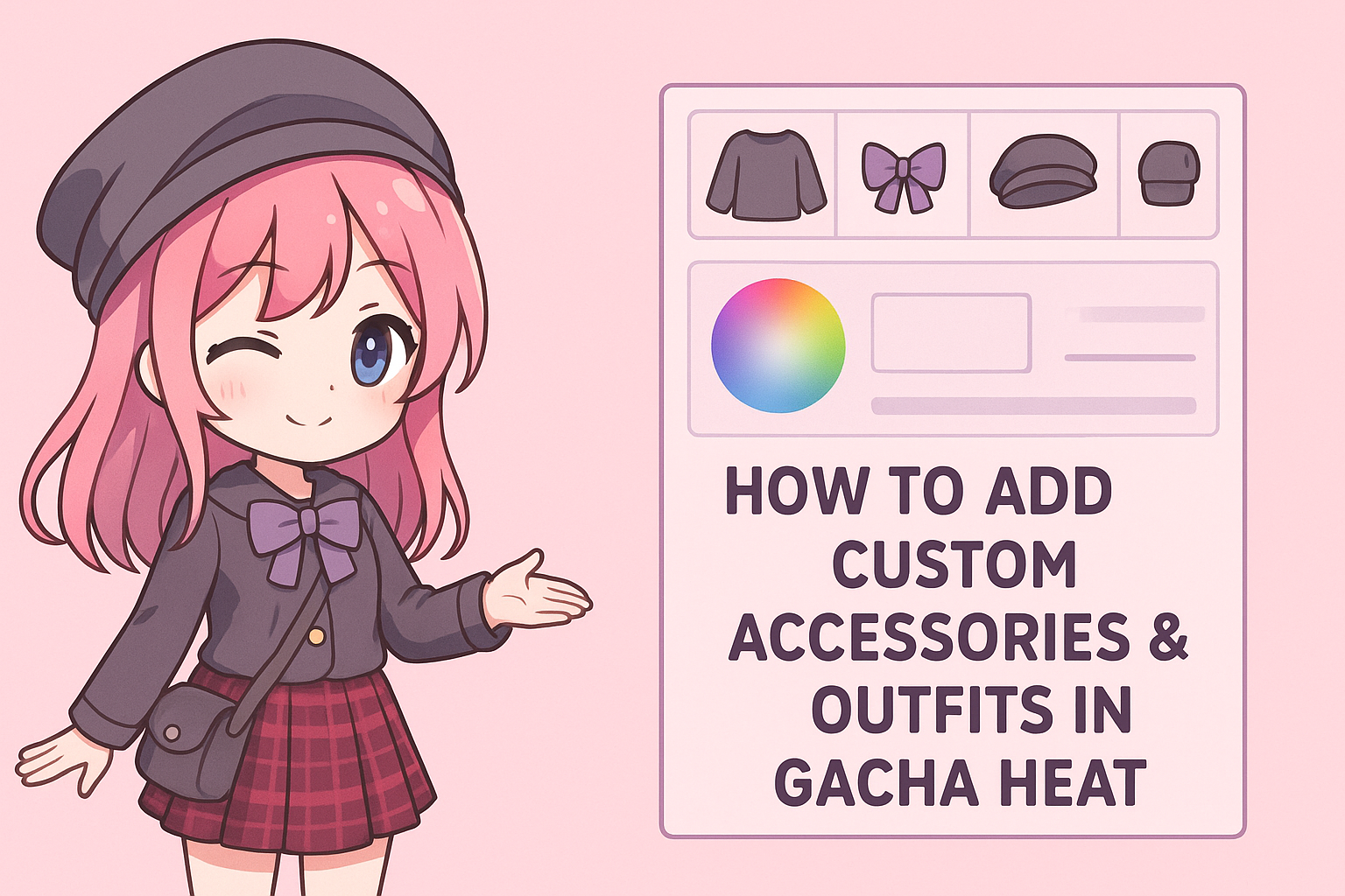 How to Add Custom Accessories and Outfits in Gacha Heat